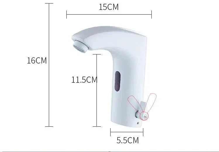 Robinet Lavabo Automatique Sans Contact Noir Mat ou Or Brossé Hygiène – Solvane