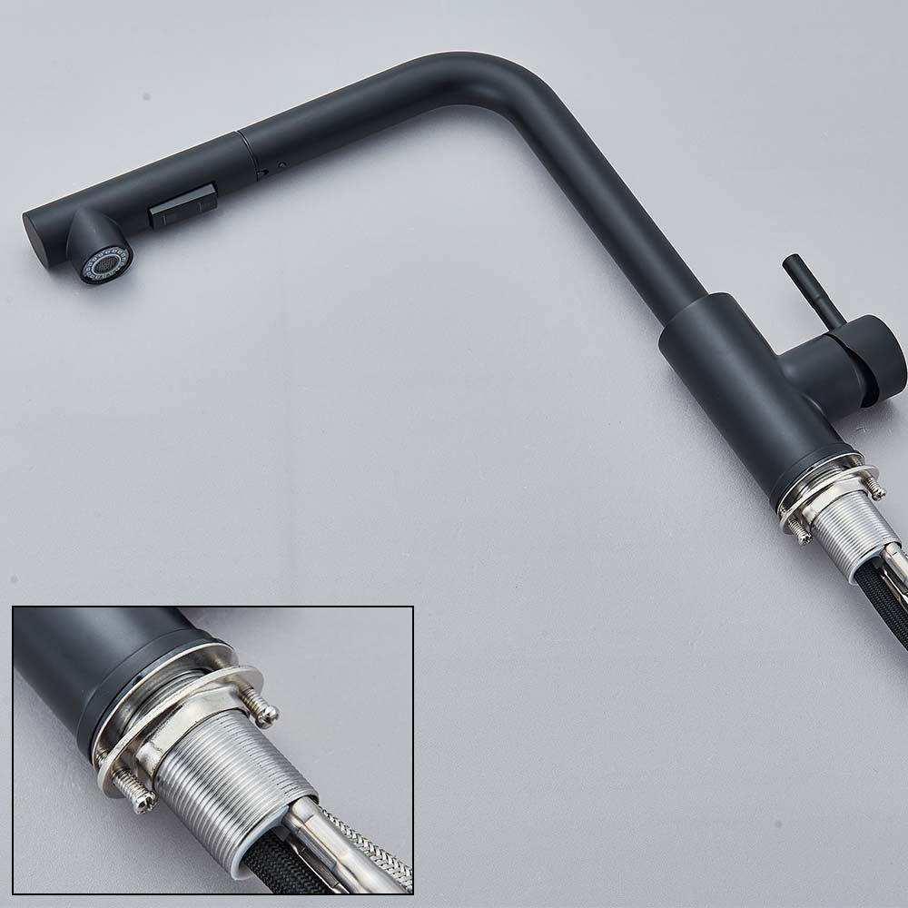Robinet Lavabo Douchette Extractible Inox Lavage des Cheveux Facile – Solvane