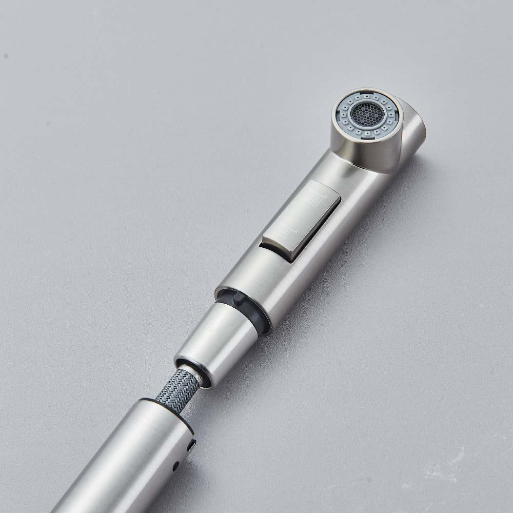 Robinet Lavabo Douchette Extractible Inox Lavage des Cheveux Facile – Solvane
