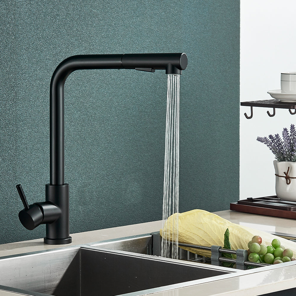 Robinet Lavabo Douchette Extractible Inox Lavage des Cheveux Facile – Solvane