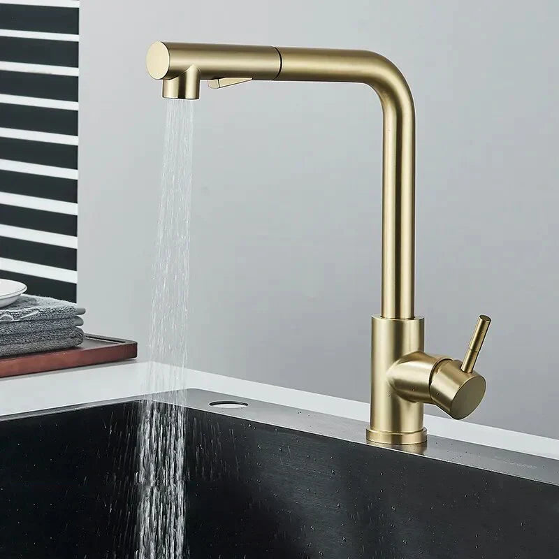 Robinet Lavabo Douchette Extractible Inox Lavage des Cheveux Facile – Solvane