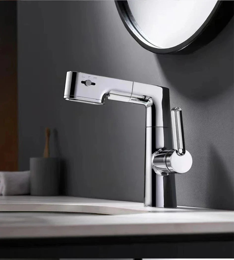 Mitigeur Lavabo avec Douchette Polyvalence et Élégance – Solvane