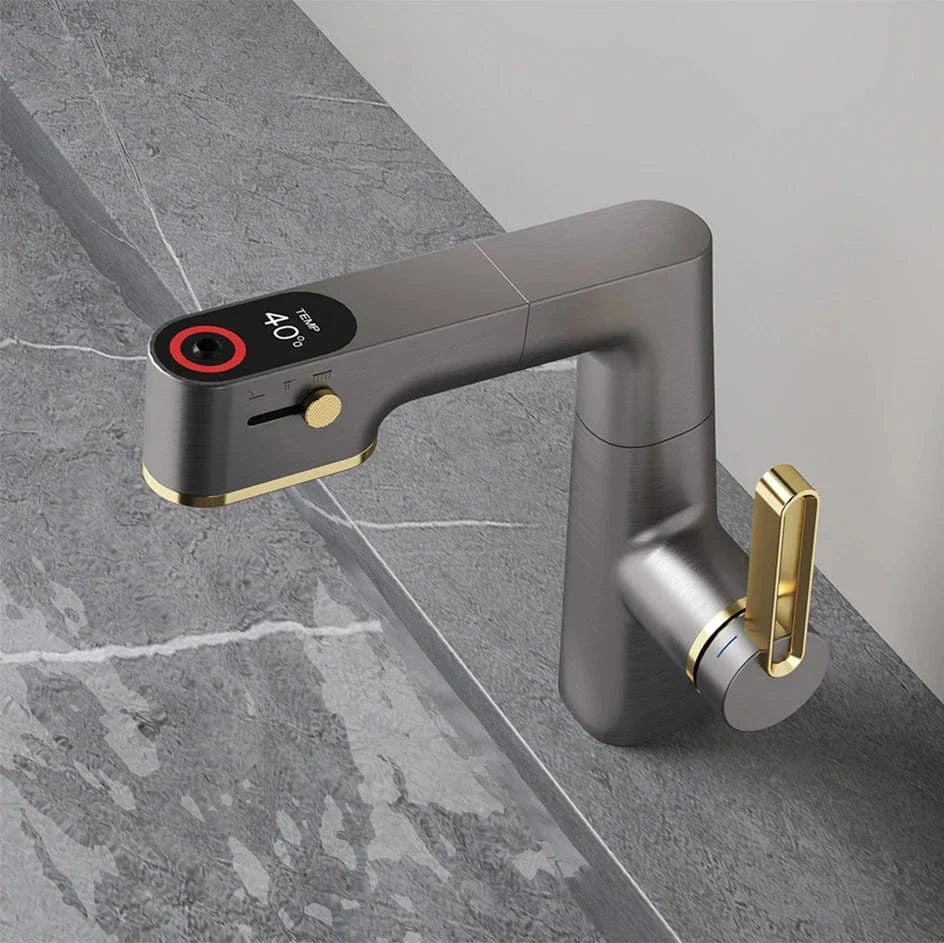 Mitigeur Lavabo avec Douchette Polyvalence et Élégance – Solvane