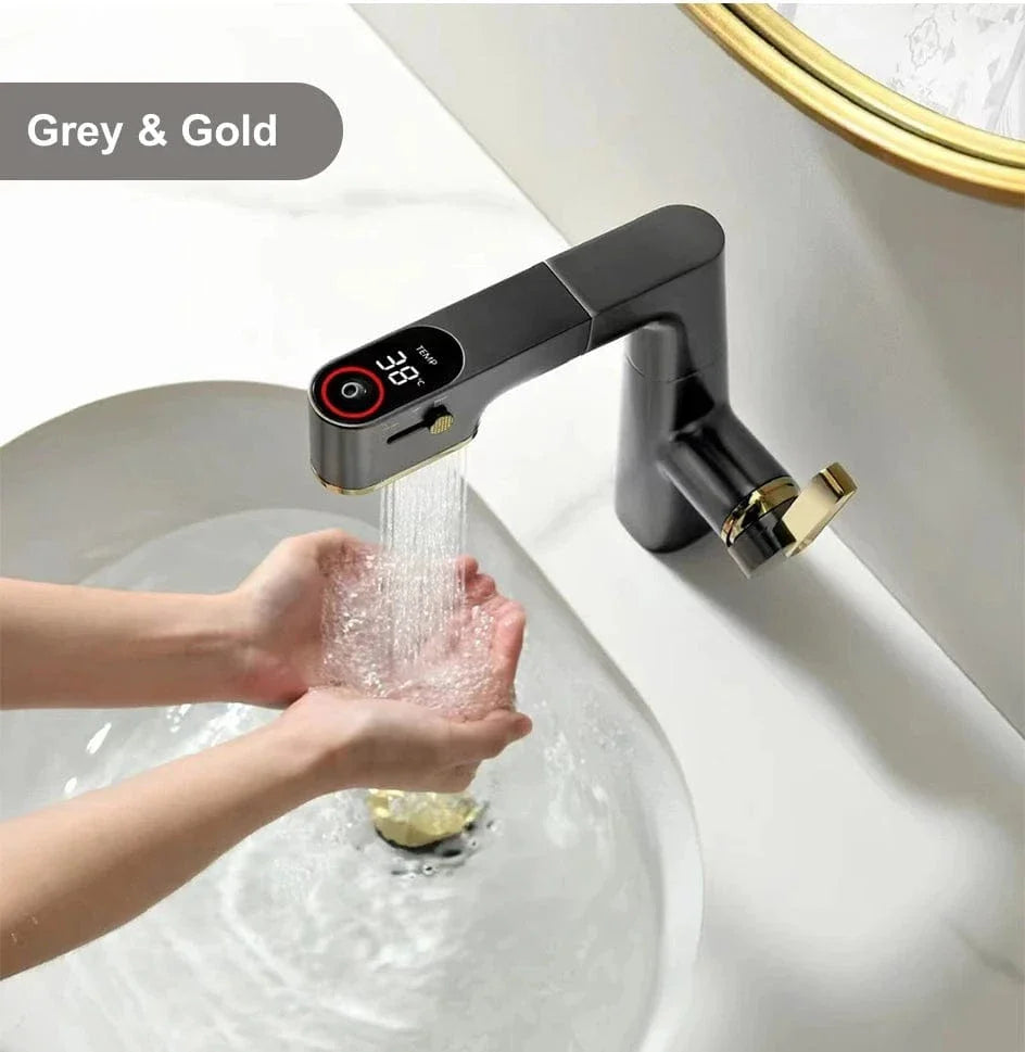 Mitigeur Lavabo avec Douchette Polyvalence et Élégance – Solvane