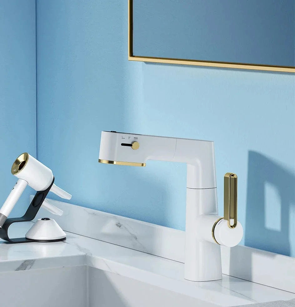 Mitigeur Lavabo avec Douchette Polyvalence et Élégance – Solvane