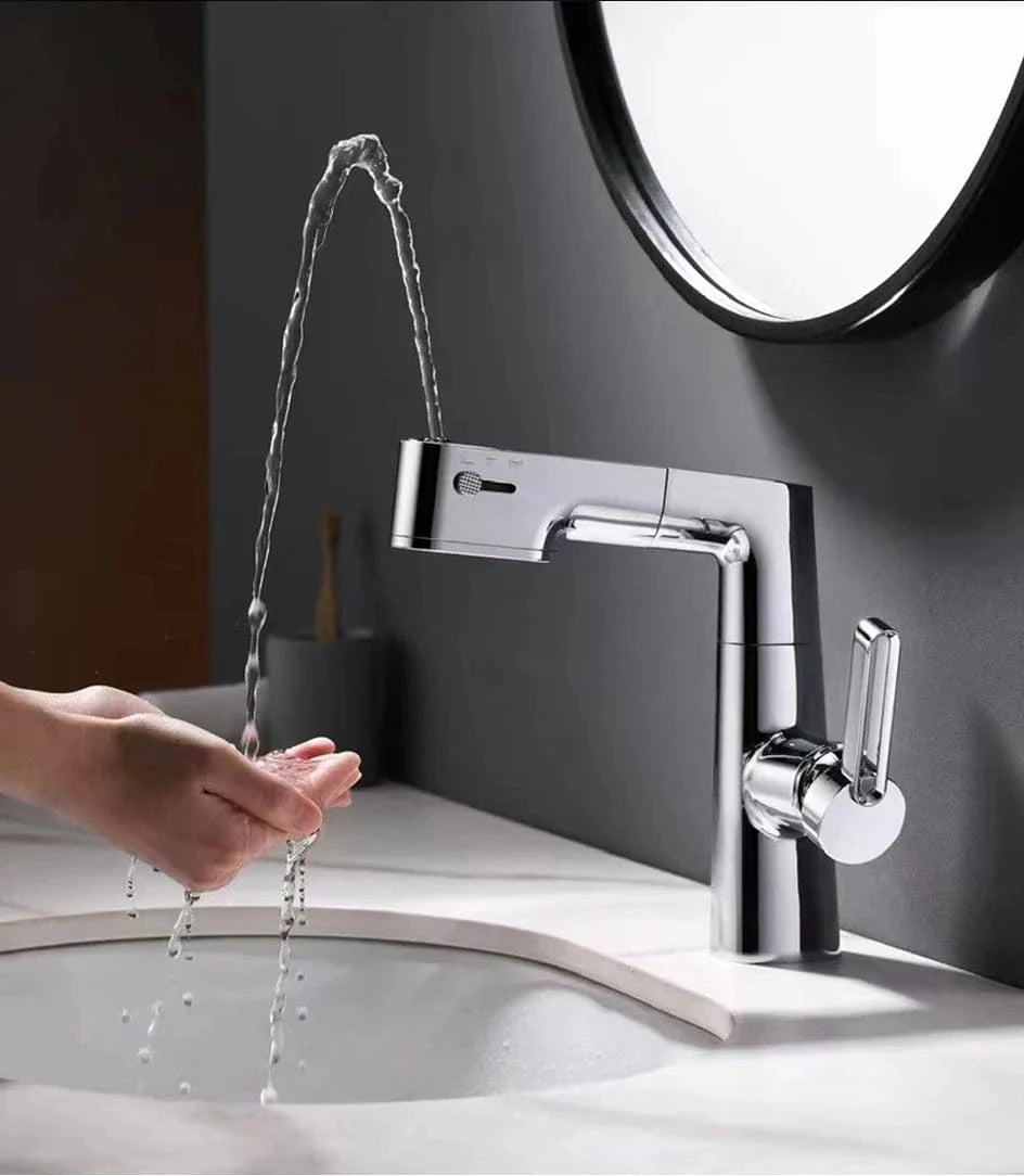 Mitigeur Lavabo avec Douchette Polyvalence et Élégance – Solvane