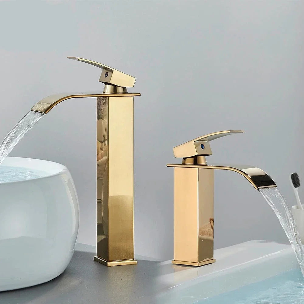 Robinet Lavabo Cascade Écoulement Apaisant Salle de Bain Raffinée – Solvane