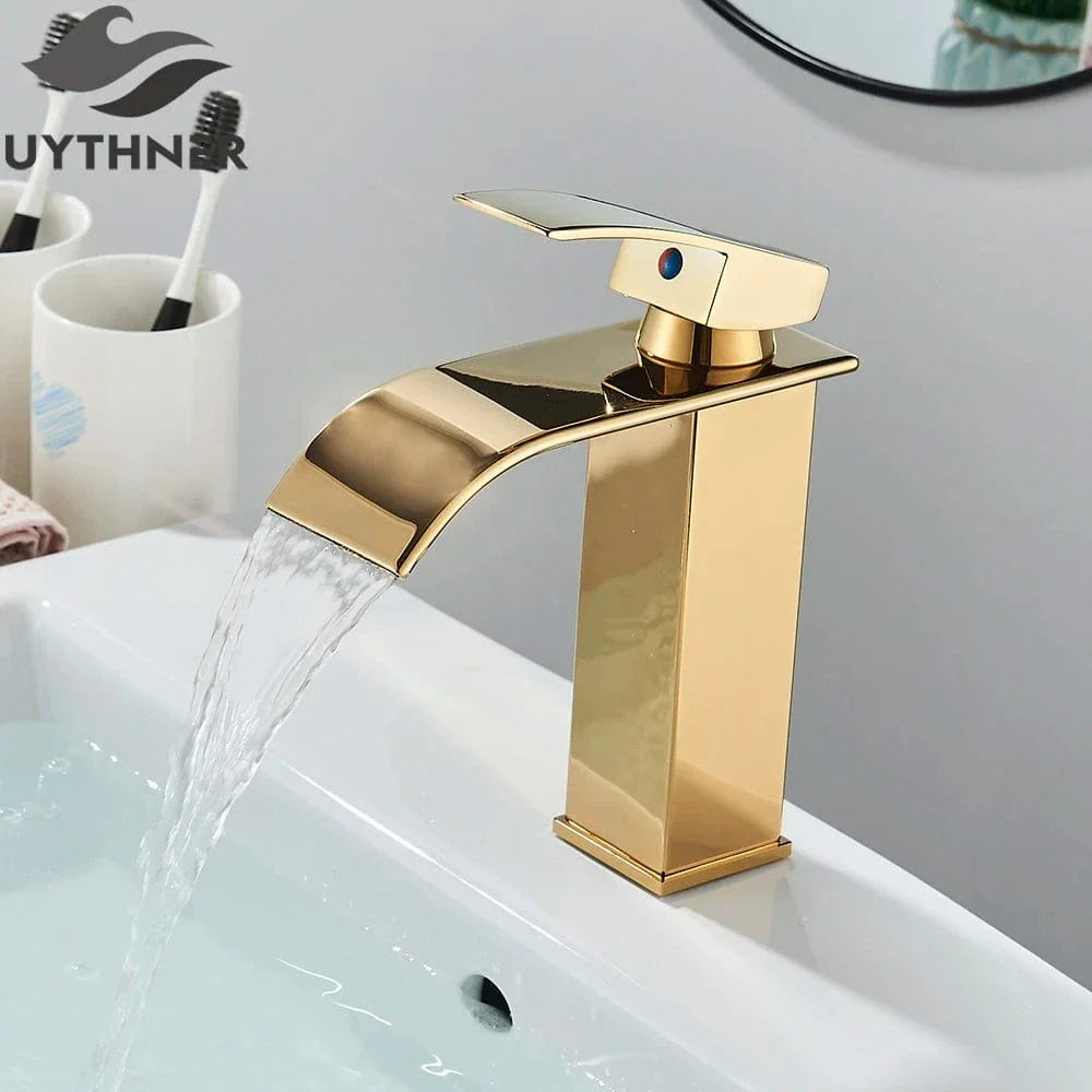 Robinet Lavabo Cascade Écoulement Apaisant Salle de Bain Raffinée – Solvane