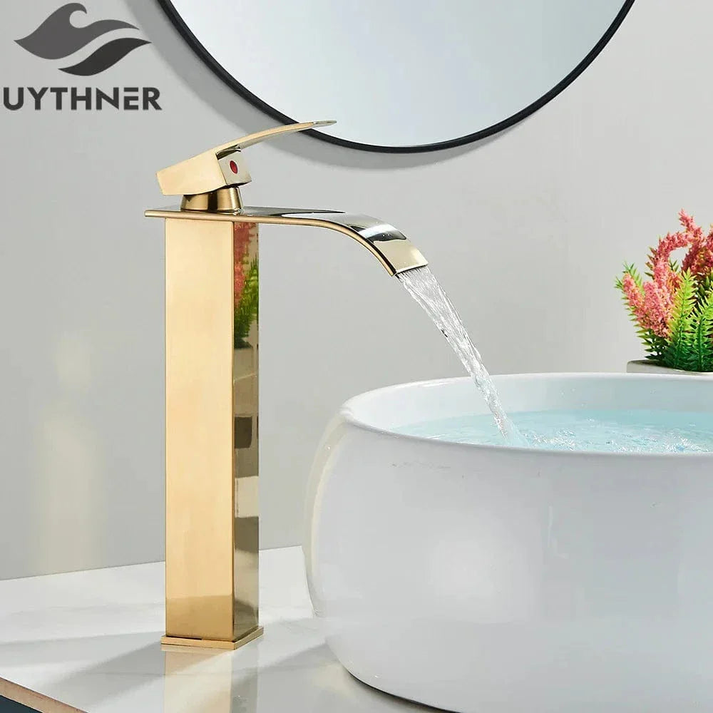 Robinet Lavabo Cascade Écoulement Apaisant Salle de Bain Raffinée – Solvane