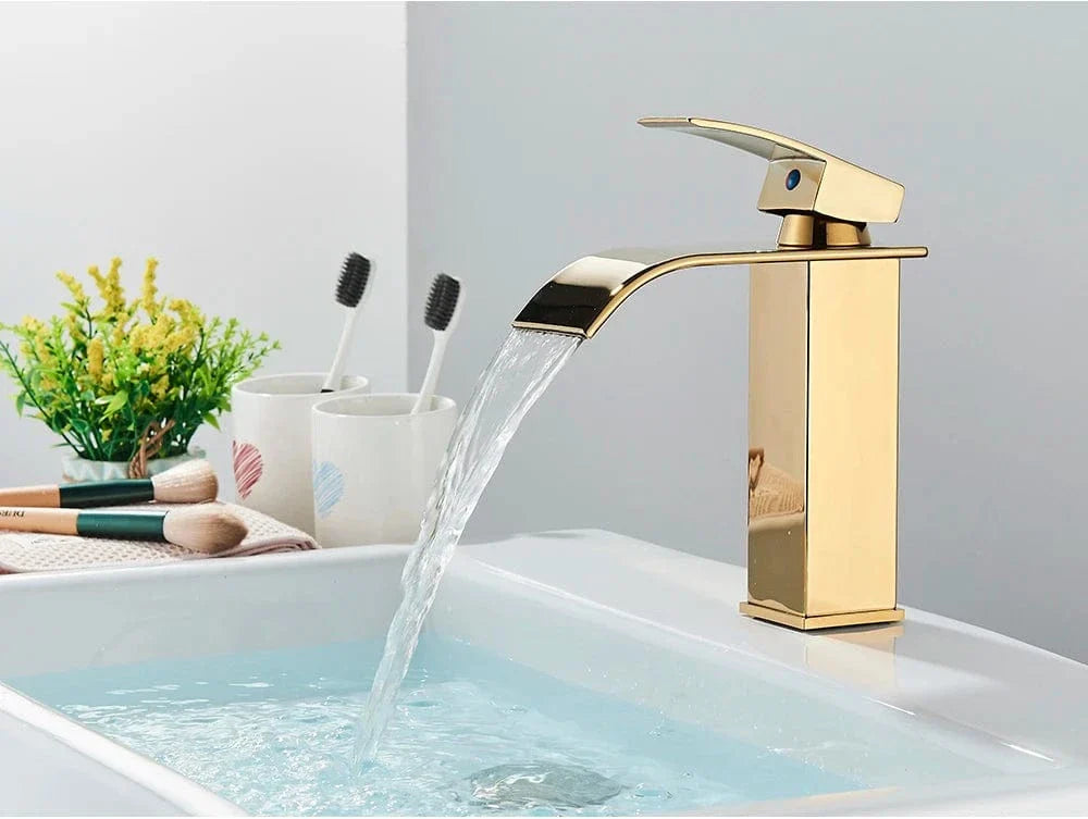 Robinet Lavabo Cascade Écoulement Apaisant Salle de Bain Raffinée – Solvane