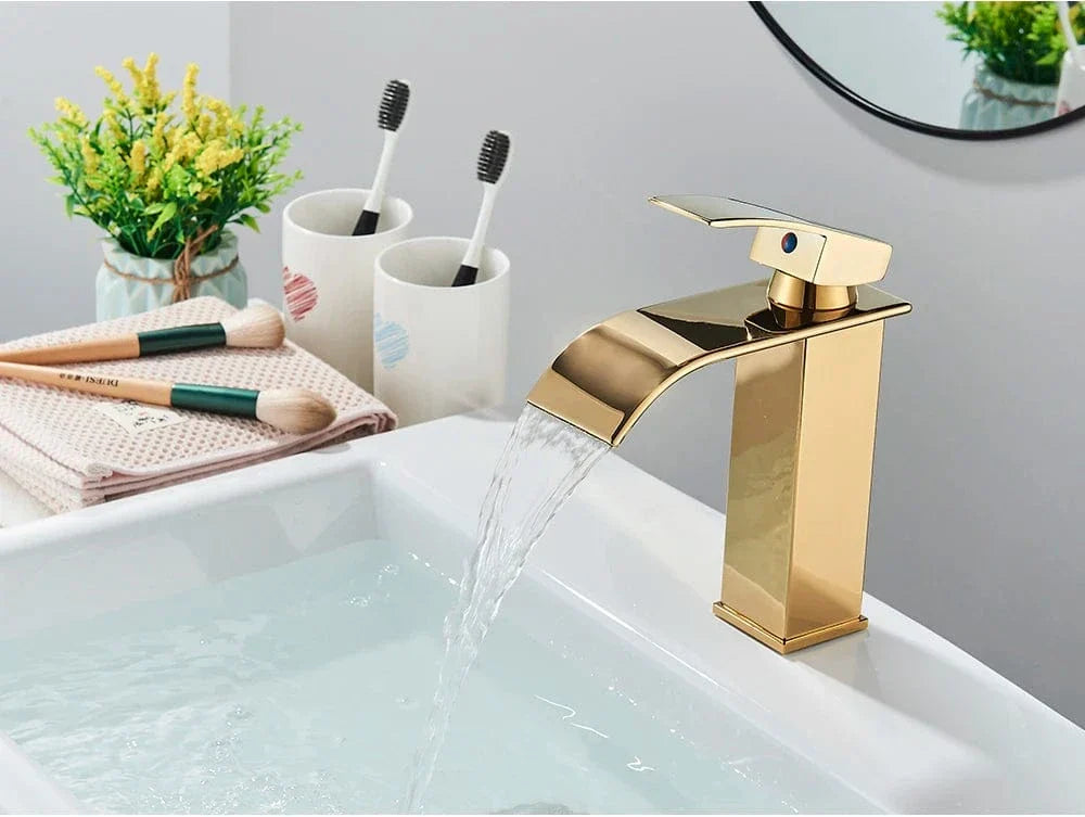 Robinet Lavabo Cascade Écoulement Apaisant Salle de Bain Raffinée – Solvane
