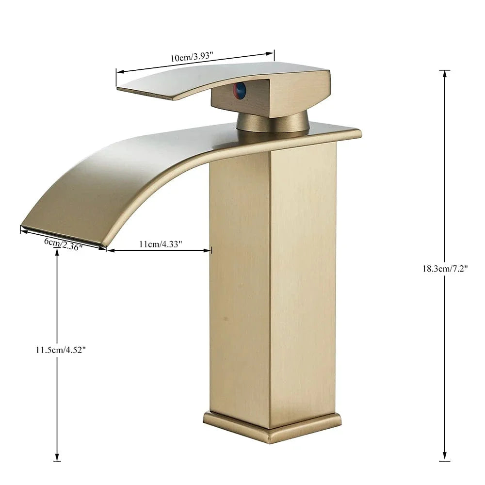 Robinet Lavabo Cascade Écoulement Apaisant Salle de Bain Raffinée – Solvane