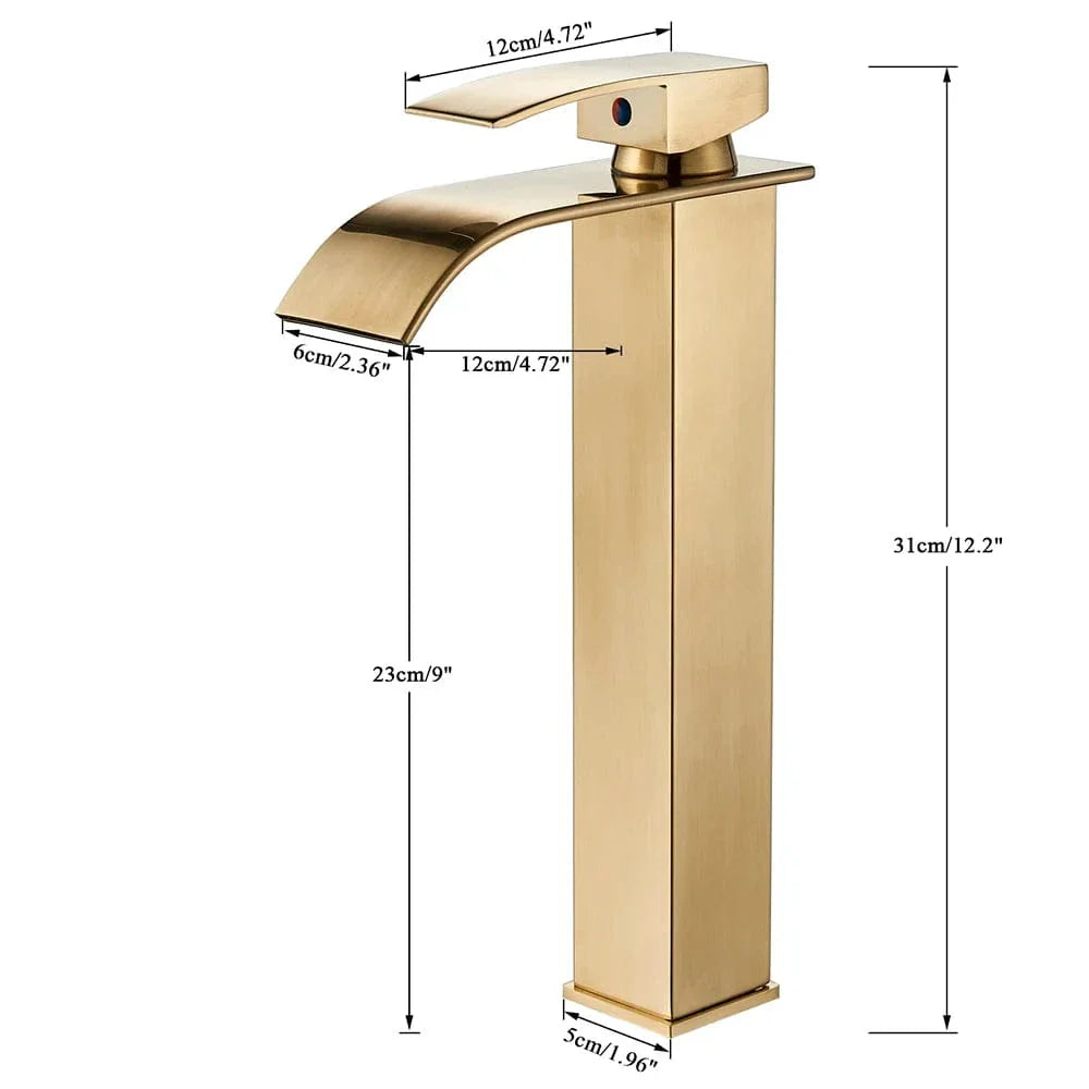 Robinet Lavabo Cascade Écoulement Apaisant Salle de Bain Raffinée – Solvane