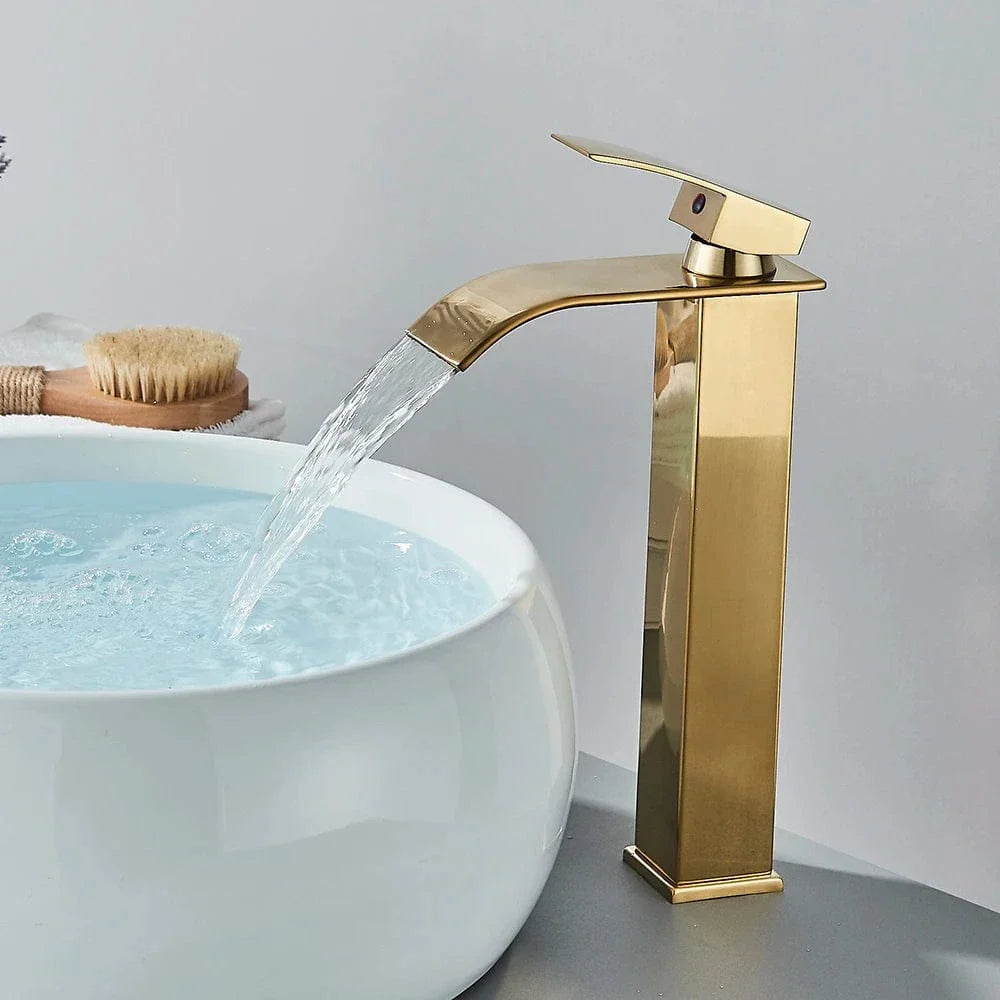 Robinet Lavabo Cascade Écoulement Apaisant Salle de Bain Raffinée – Solvane