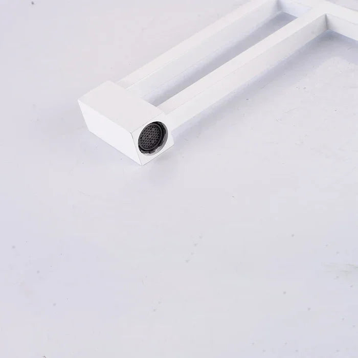Mitigeur Lavabo Design Moderne Blanc Élégance Lumineuse – Solvane