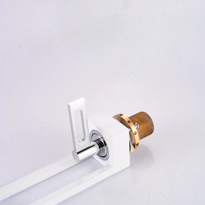 Mitigeur Lavabo Design Moderne Blanc Élégance Lumineuse – Solvane