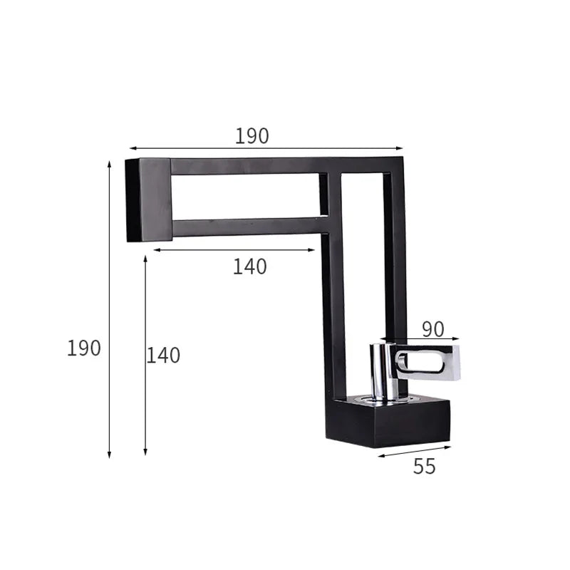 Robinet Lavabo Design Moderne Doré Éclat Contemporain – Solvane
