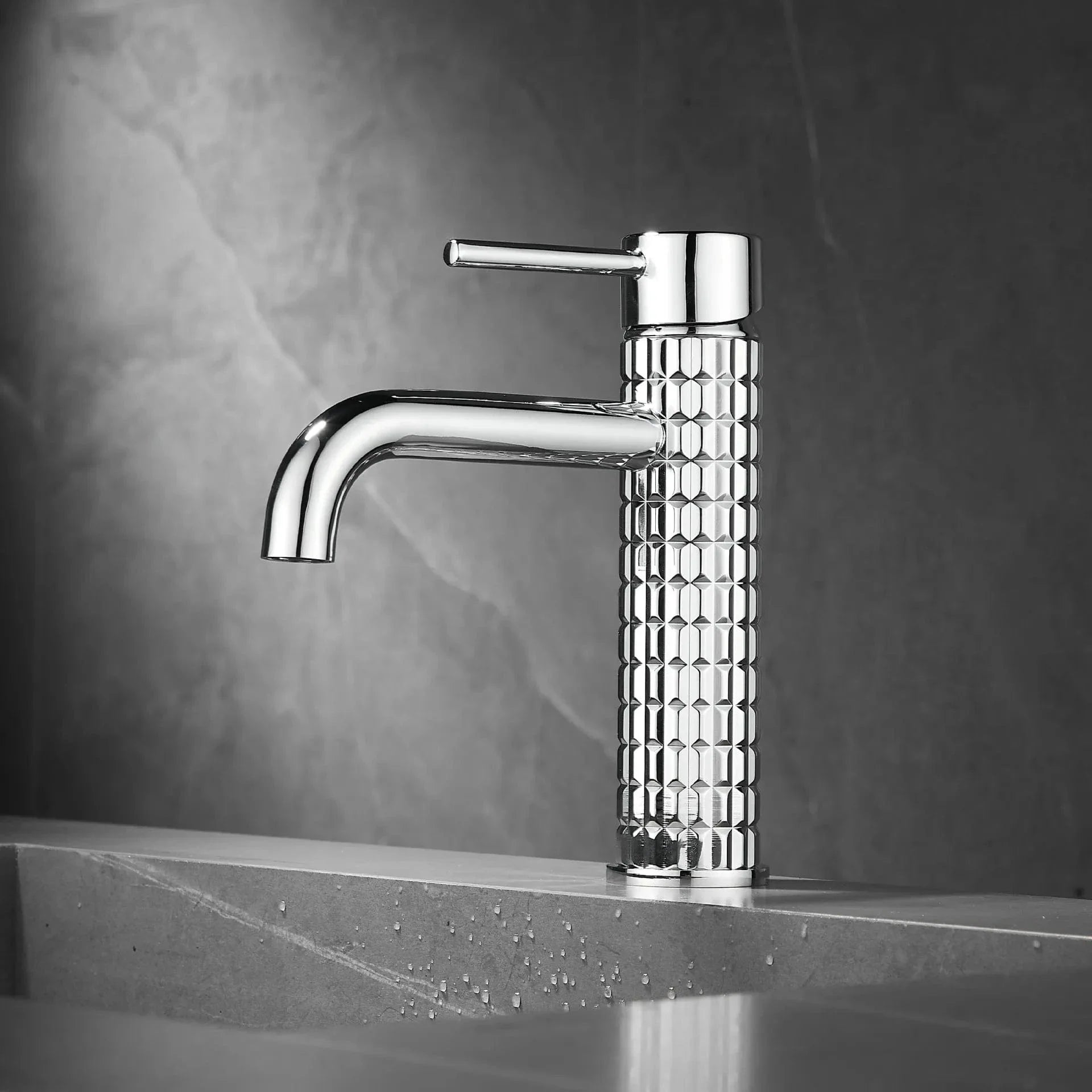 Robinet Lavabo Doré Finition Brossée Éclat Sans Reflet – Solvane