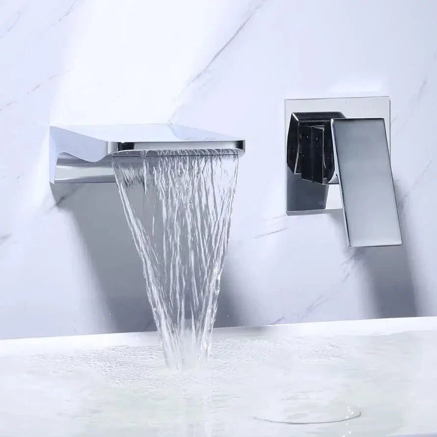 Robinet Lavabo Encastrable Noir Ligne Moderne Vasque Dégagée – Solvane