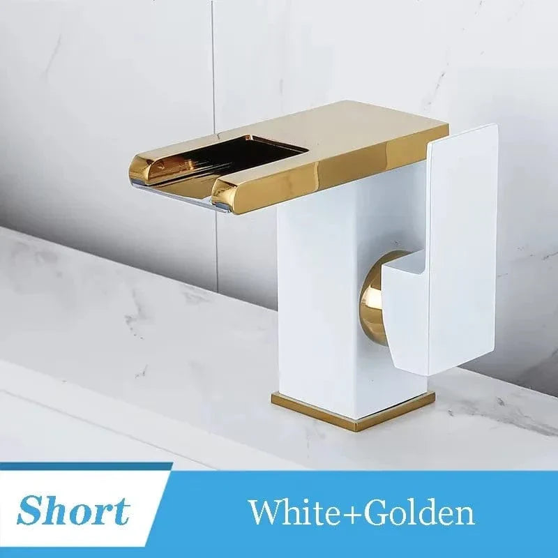 Robinet Lavabo Haut LED Température Visible Style Contemporain – Solvane