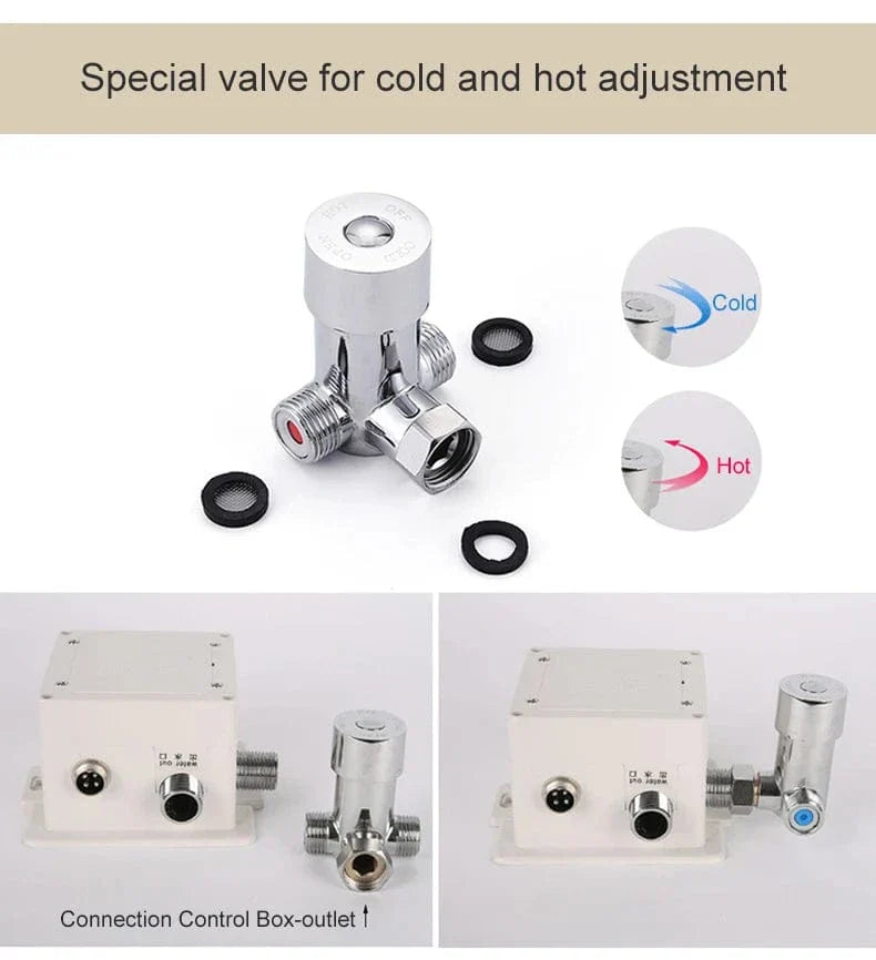 Robinet Lavabo Infrarouge Sans Contact Détection Automatique Hygiène – Solvane
