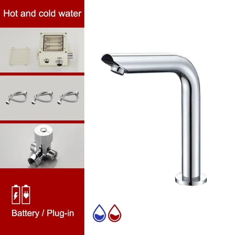 Robinet Lavabo Infrarouge Sans Contact Détection Automatique Hygiène – Solvane