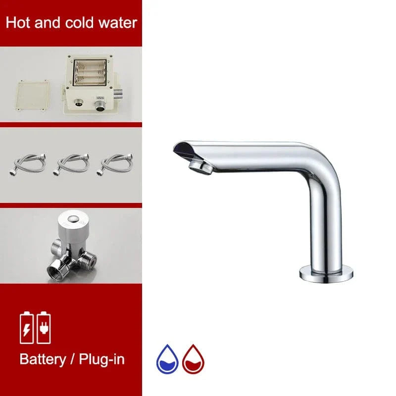Robinet Lavabo Infrarouge Sans Contact Détection Automatique Hygiène – Solvane