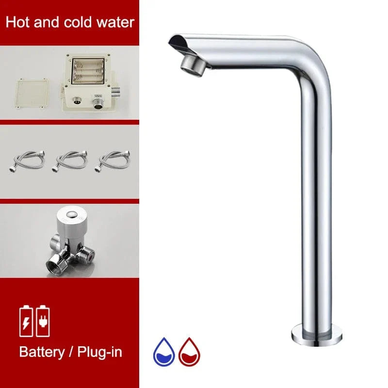 Robinet Lavabo Infrarouge Sans Contact Détection Automatique Hygiène – Solvane