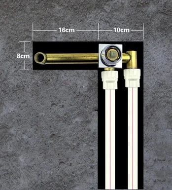 Robinet Lavabo Mural 3 Pièces Vasque Entièrement Libre – Solvane