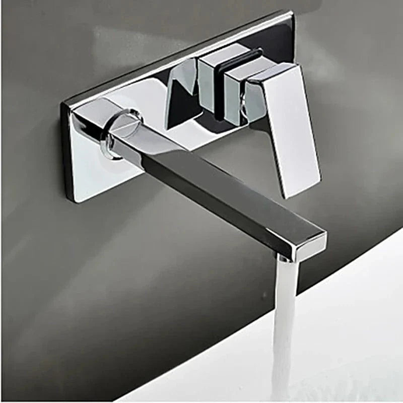 Robinet Lavabo Mural 3 Pièces Vasque Entièrement Libre – Solvane