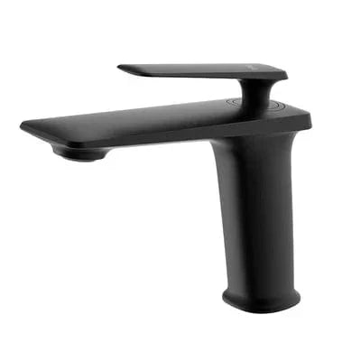Robinet Lavabo Noir Mat et Or Rose Contraste Élégant – Kaléo