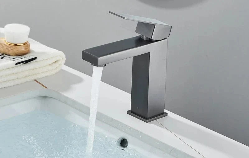 Robinet Lavabo Noir Mat Design Contemporain Anti-Traces – Solvane