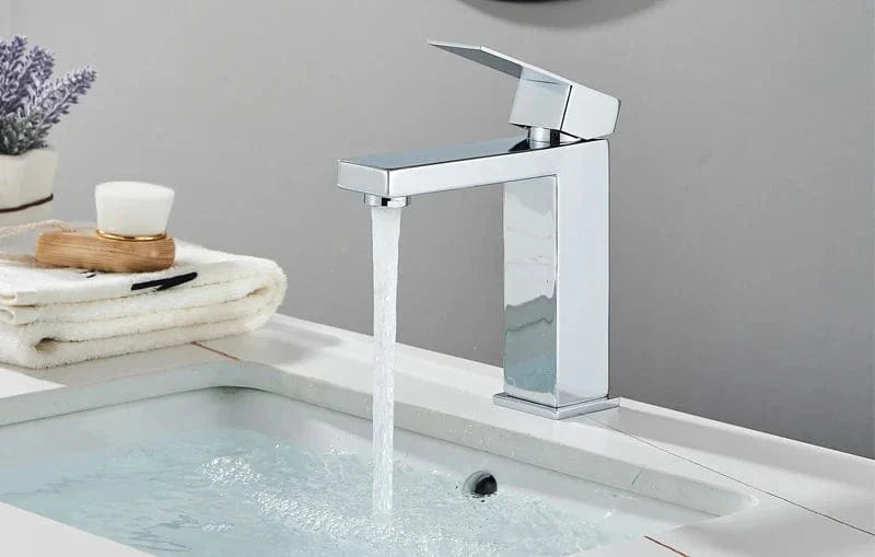 Robinet Lavabo Noir Mat Design Contemporain Anti-Traces – Solvane