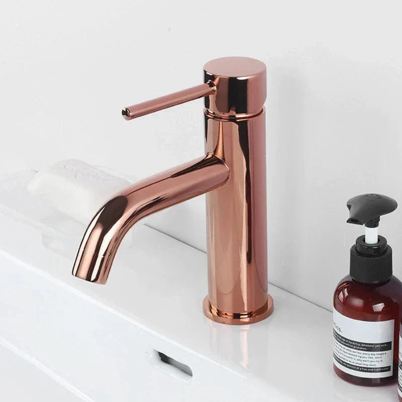 Robinet Lavabo Or Brossé Allure Luxe Finition Résistante – Solvane