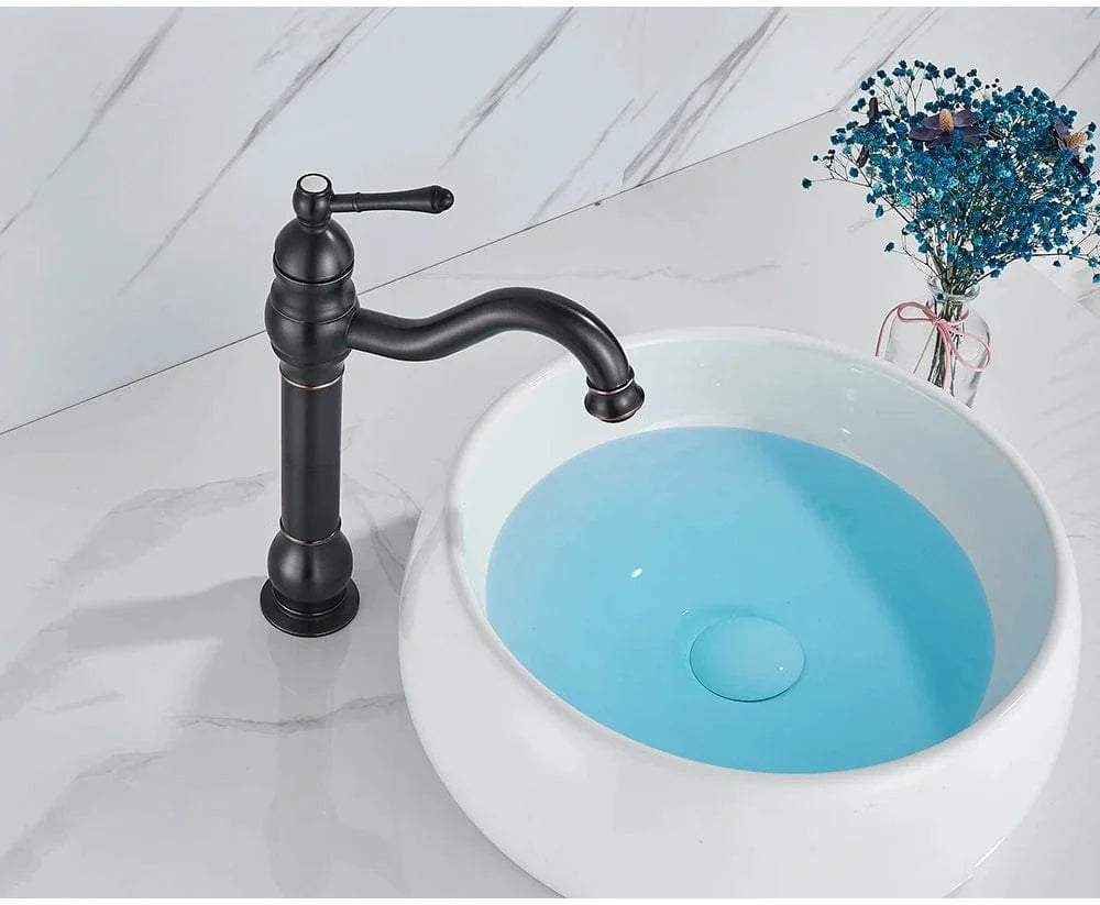 Robinet Lavabo Rétro Laiton Massif Finition Antique Charme Vintage – Solvane