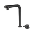 Robinet Évier Bec Rétractable 2 Trous Inox 304 Brossé Moderne – Cuvéa