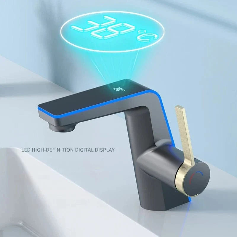Robinet Lavabo LED Écran de Température Contrôle Visuel Immédiat – Solvane