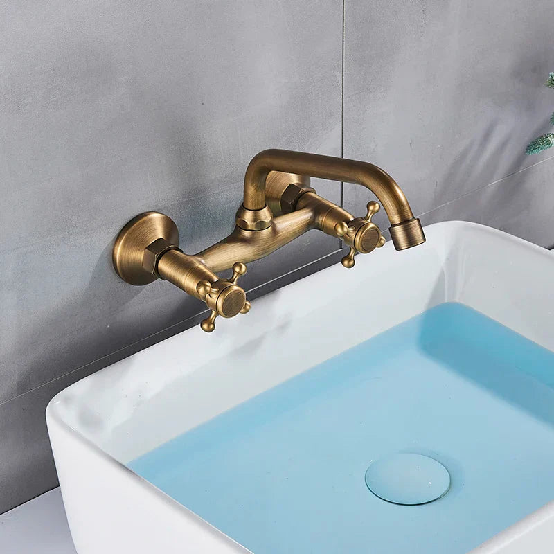 Robinet Mélangeur Mural Laiton Cuisine Robuste et Chaleureux – Cuvéa