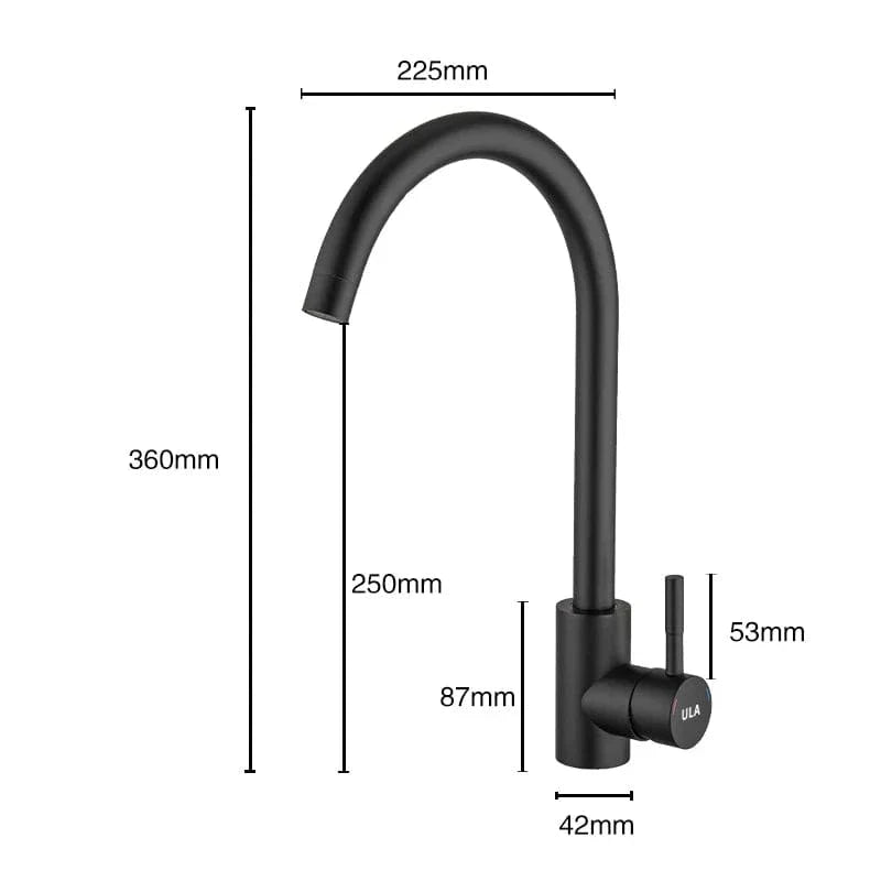Robinet Cuisine Inox Rotation 360° Performance et Élégance – Cuvéa