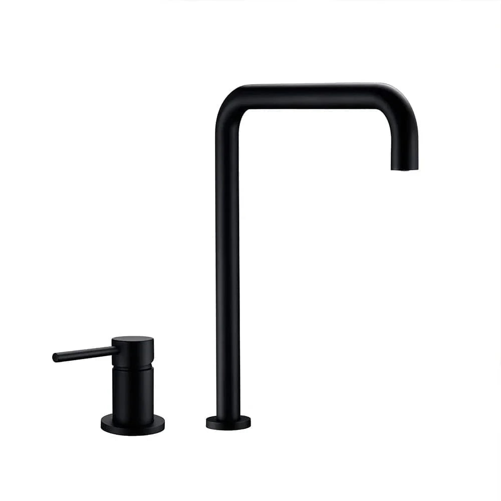 Robinet Cuisine Noir Mat Laiton Massif Rotation 360° Robuste – Cuvéa