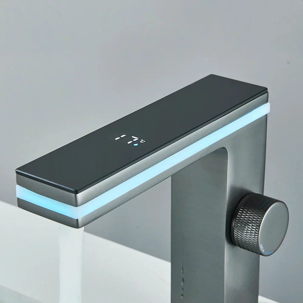 Robinet Mitigeur Lavabo Thermostatique Affichage Numérique Précis – Thermya