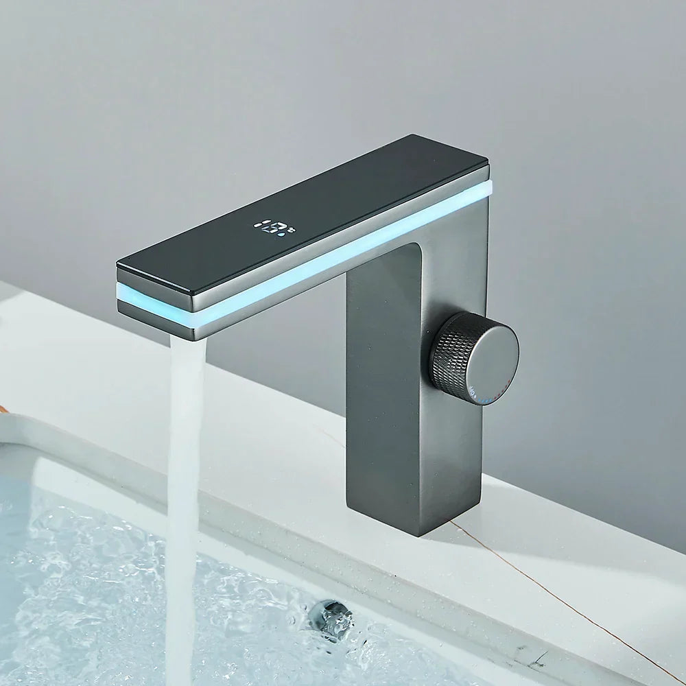Robinet Mitigeur Lavabo Thermostatique Affichage Numérique Précis – Thermya
