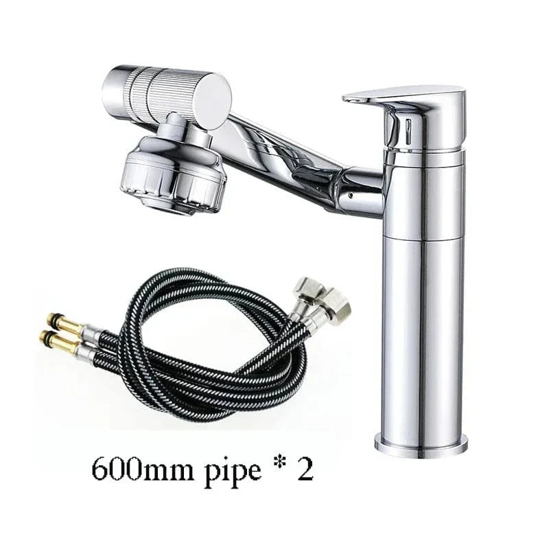 Robinet Lavabo Chromé Rotatif 1080° Jet Orientable Partout – Solvane