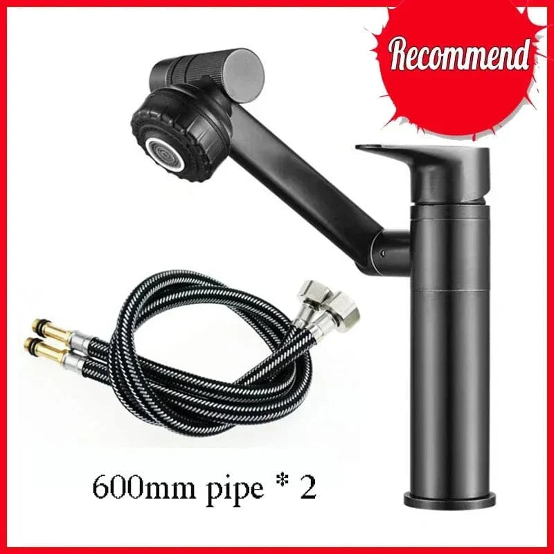 Robinet Lavabo Chromé Rotatif 1080° Jet Orientable Partout – Solvane