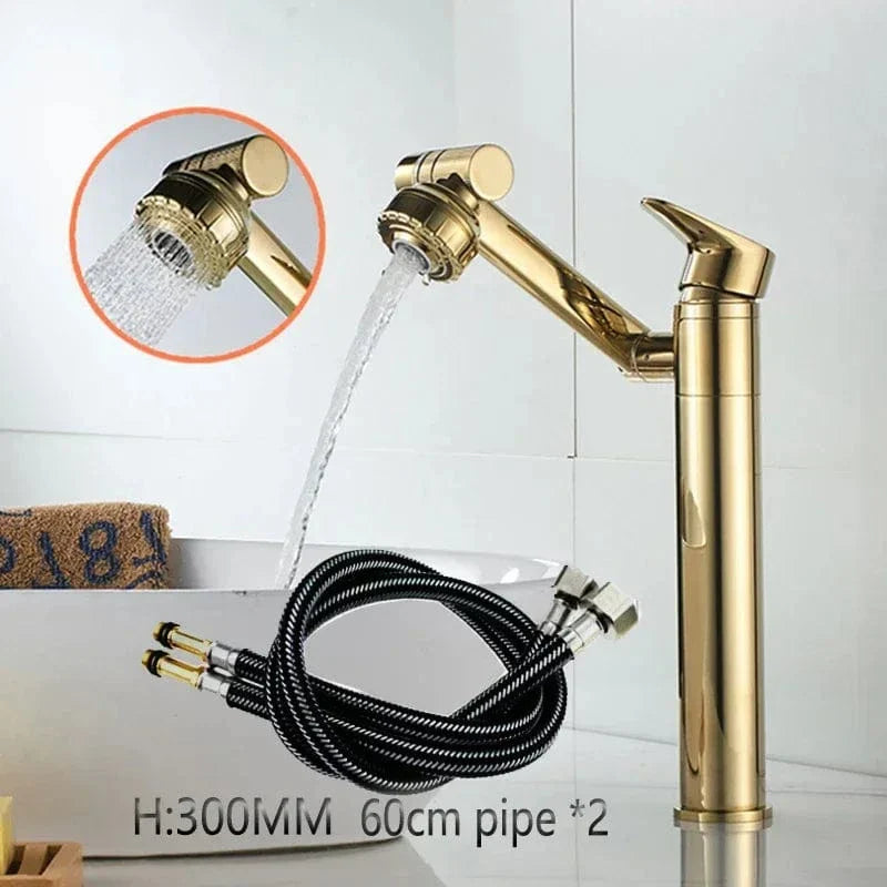 Robinet Lavabo Chromé Rotatif 1080° Jet Orientable Partout – Solvane
