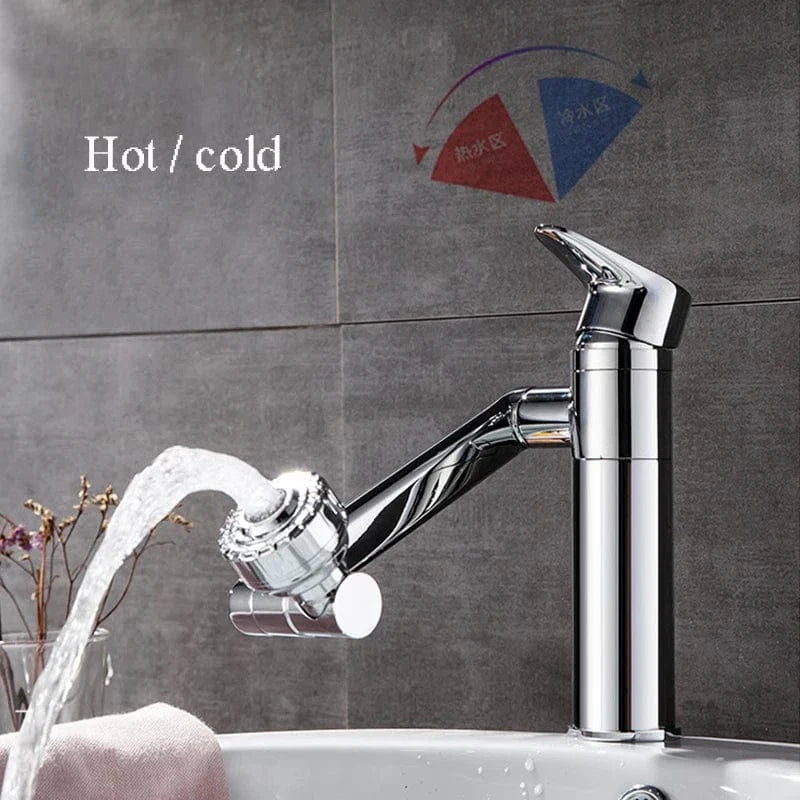 Robinet Lavabo Chromé Rotatif 1080° Jet Orientable Partout – Solvane