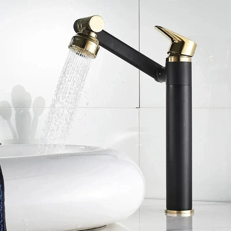Robinet Lavabo Chromé Rotatif 1080° Jet Orientable Partout – Solvane