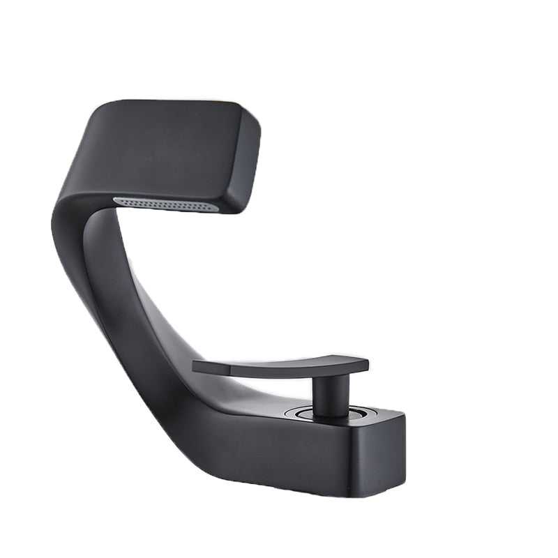 Mitigeur Lavabo Penché Noir Laiton Premium Éclat Contemporain – Solvane