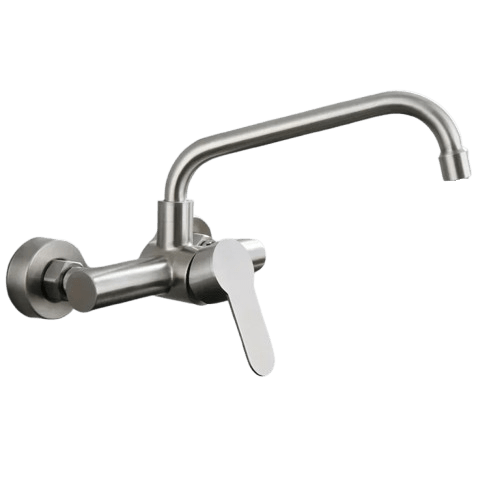 Robinet Mural Cuisine Inox Durable Design Moderne Épuré – Cuvéa