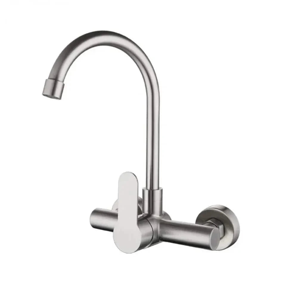 Robinet Mural Cuisine Inox Durable Design Moderne Épuré – Cuvéa